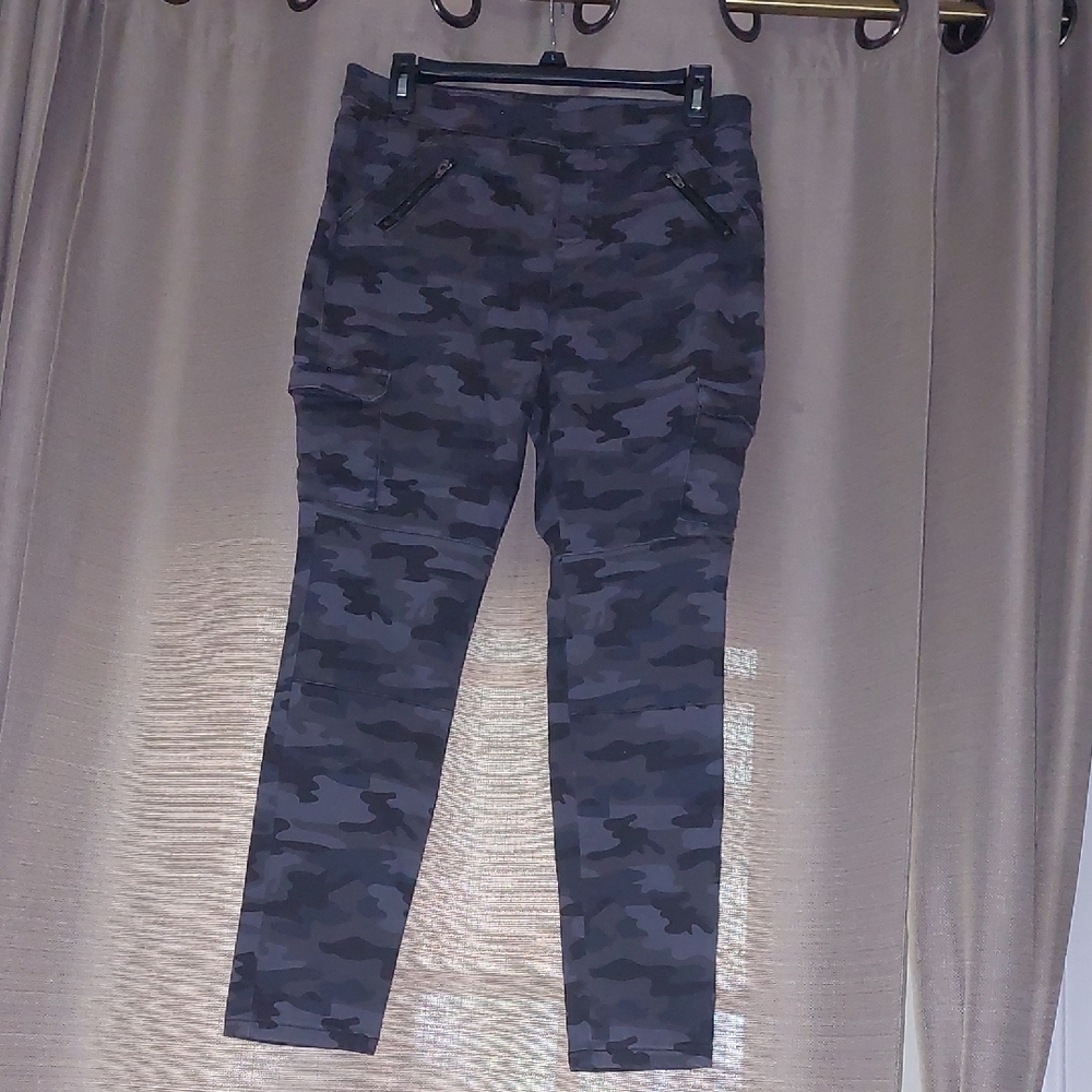 Justice Gray and Black Skinny Jeans Size 14 Plus